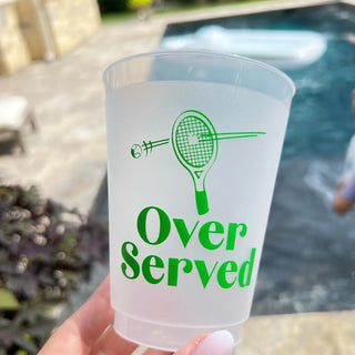 Over Served Frosted Cups