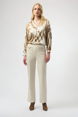 Straight Pull-On Pants, Birch