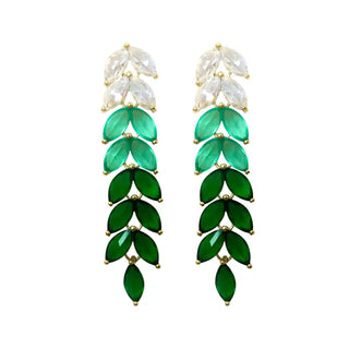 Emerald Green Statement Earrings