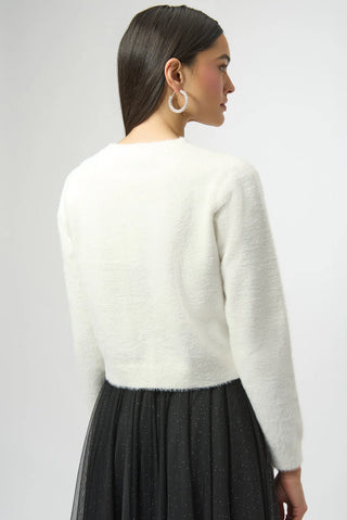 Cardigan with Rhinestone Bow