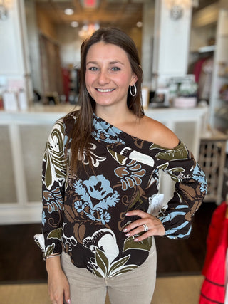 Marisa One Shoulder, Print