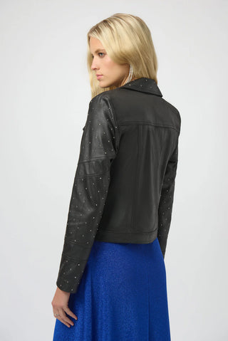 Fitted Jacket with Rhinestones