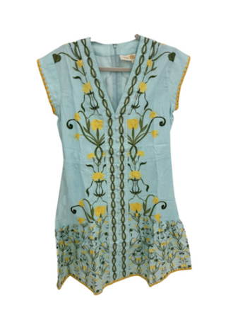 Ruby Dress, Aqua Garden