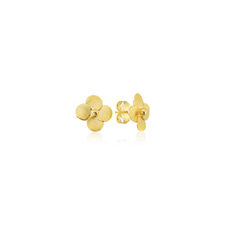 Flower Studs, Gold