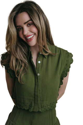Summer Top, Olive
