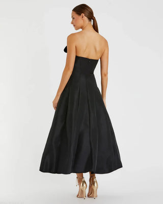 Strapless A-Line Statement Bow Dress