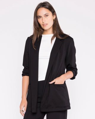 Ponte Oversized Blazer, Black
