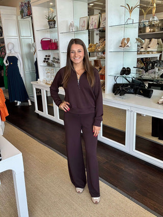 Airessentials Wide Leg Pant, Truffle Brown SPANX Monkee's of Fayetteville