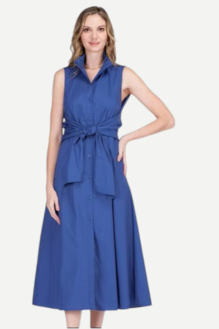 Back Wrap Maxi Dress, Navy