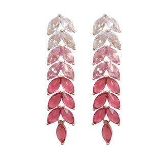 Pink Holiday Statement Earrings