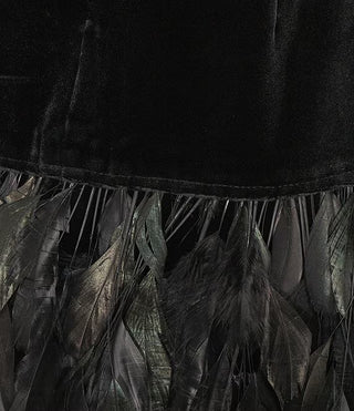 Colette Feather Trim Dress