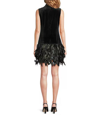 Colette Feather Trim Dress