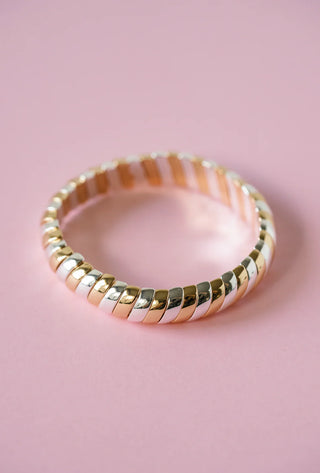 Coil Bracelet, Silver/Gold