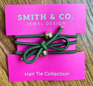 Ribbons Hair Tie Set, Green