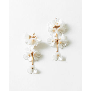 Pearl Flower Drop Earring