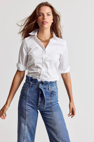 The Icon Shirt, 3/4 Sleeve White