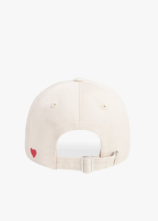 Baseball Heart Hat, Khaki