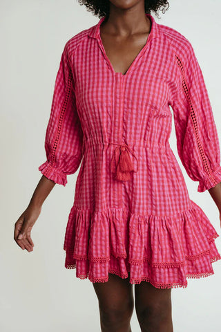 Janie Dress, Pink/Red