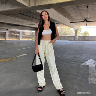 Inez Black Vegan Shoulder Bag