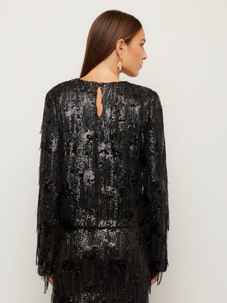 Danielle Sequin Top, Black