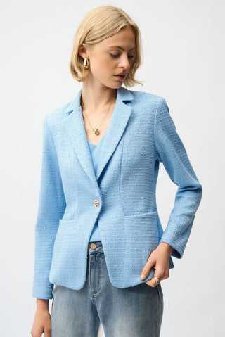Formal Hip-length Blazer, Sky