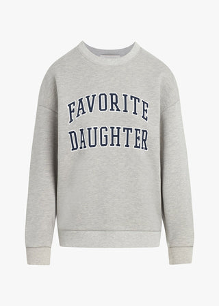 Collegiate Sweatshirt, Heather Grey/Navy