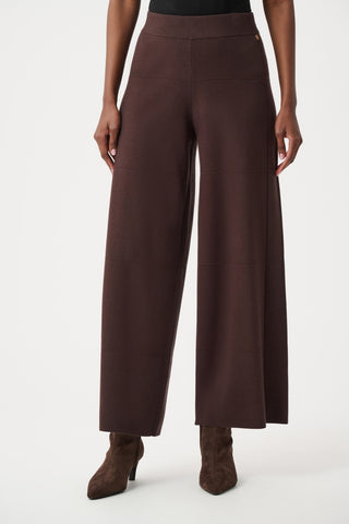Wide-leg Belted Trousers, Mocha