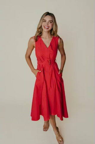 Market Dress, Red