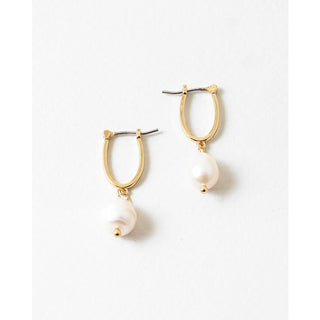 Gold Dipped Pearl Earrings