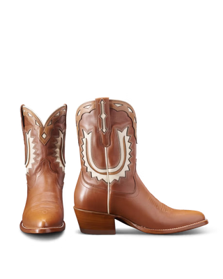 The Jolene, Caramel/Bone Cowhide