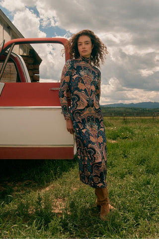 Paxton Dress, Saddle