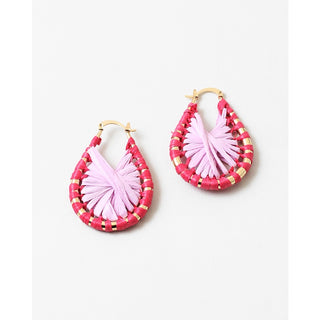 Raffia Pink Earrings