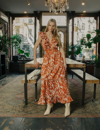 Azalea Dress, Terracotta