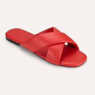 Delancey Sandal, Red Leather