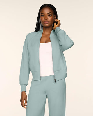 Airessentials Pintuck Track Jacket, Dew