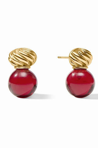 Ravello Midi Earring - Cranberry