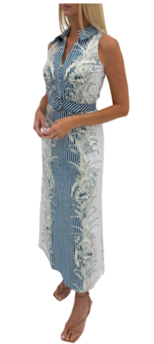Jill Midi, Palm Stripe
