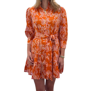Christy Linen Dress, Multi