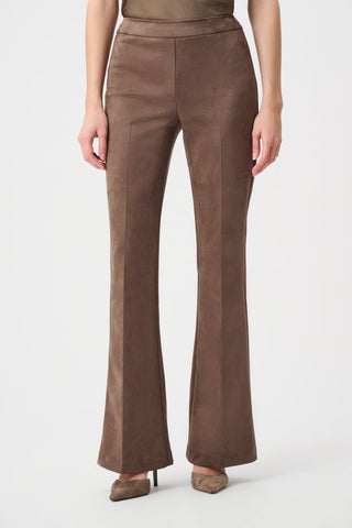 High-waisted Belted Trousers, Mink