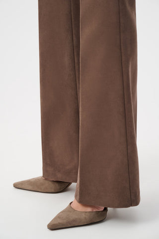 High-waisted Belted Trousers, Mink