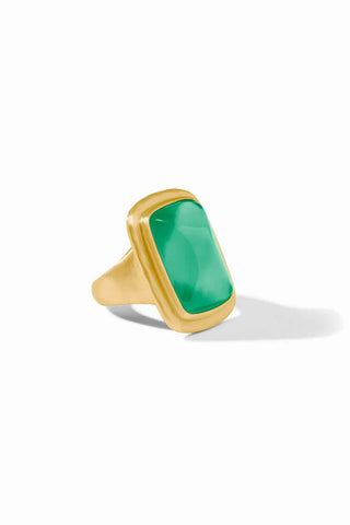 Sahara Stone Ring - Iridescent Emerald Green