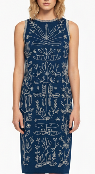 Vince Midi, Navy Embroidery