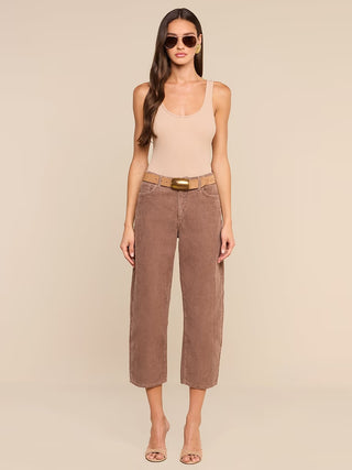 Mallis H/R Bow-Leg Jean, Cardamom