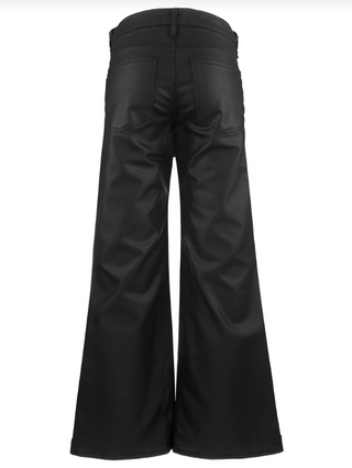 Meg H/R Wide Leg Wide Hem, Matte Black