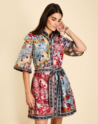 Aracati Mini Dress, Venetian Patchwork