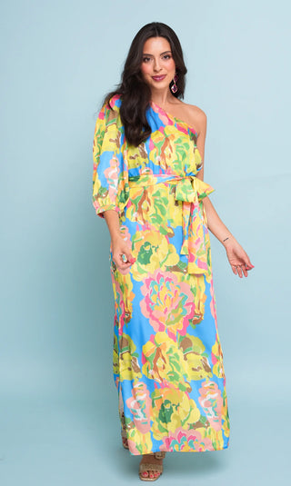 One Shoulder Dress, Floral Dream