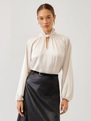 Alana Keyhole Top, Bone
