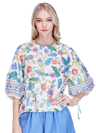Gored Top, Festival Florals