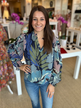 Sylvie Silk Blouse, Multi