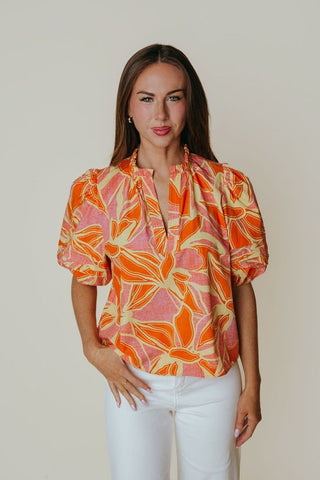 Alix Blouse, Caldera Bloom